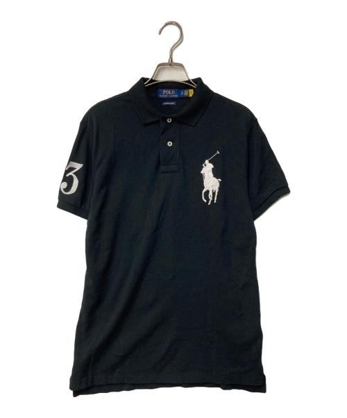 POLO RALPH LAUREN（ポロ・ラルフローレン）POLO RALPH LAUREN (ポロ・ラルフローレン) ビックポニー刺繍ポロシャツ ブラック サイズ:Sの古着・服飾アイテム