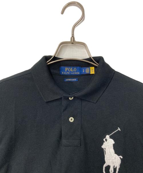 POLO RALPH LAUREN（ポロ・ラルフローレン）POLO RALPH LAUREN (ポロ・ラルフローレン) ビックポニー刺繍ポロシャツ ブラック サイズ:Sの古着・服飾アイテム