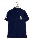 POLO RALPH LAURENポロ・ラルフローレン）の古着「ビックポニー刺繍ポロシャツ」｜ネイビー