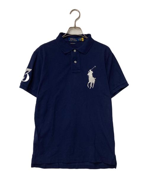 POLO RALPH LAUREN（ポロ・ラルフローレン）POLO RALPH LAUREN (ポロ・ラルフローレン) ビックポニー刺繍ポロシャツ ネイビー サイズ:Sの古着・服飾アイテム