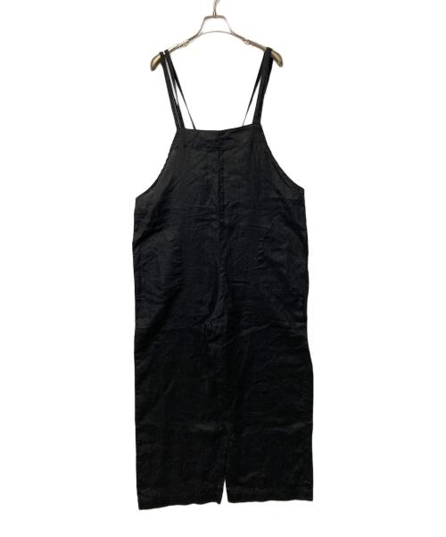 KAGURE（カグレ）KAGURE (カグレ) リネンサロペット ブラック サイズ:Freeの古着・服飾アイテム