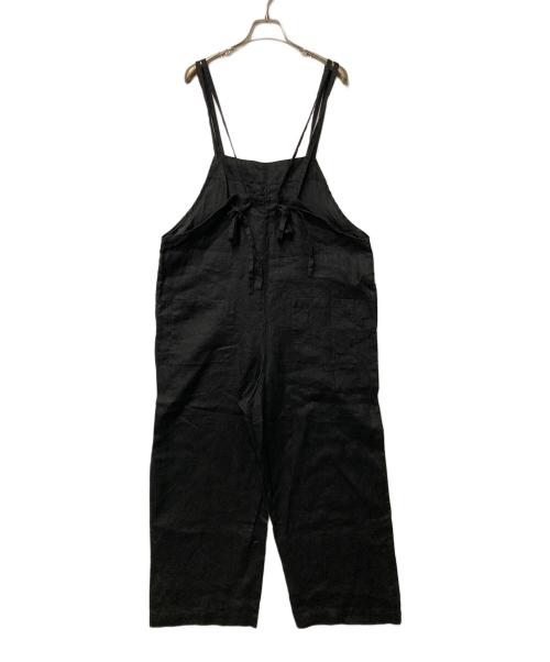 KAGURE（カグレ）KAGURE (カグレ) リネンサロペット ブラック サイズ:Freeの古着・服飾アイテム