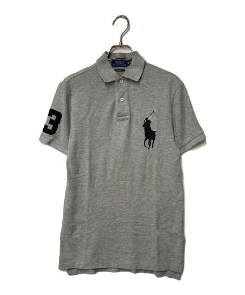 POLO RALPH LAUREN（ポロ・ラルフローレン）POLO RALPH LAUREN (ポロ・ラルフローレン) ビックポニー刺繍ポロシャツ グレー サイズ:XSの古着・服飾アイテム