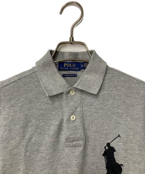 POLO RALPH LAUREN（ポロ・ラルフローレン）POLO RALPH LAUREN (ポロ・ラルフローレン) ビックポニー刺繍ポロシャツ グレー サイズ:XSの古着・服飾アイテム