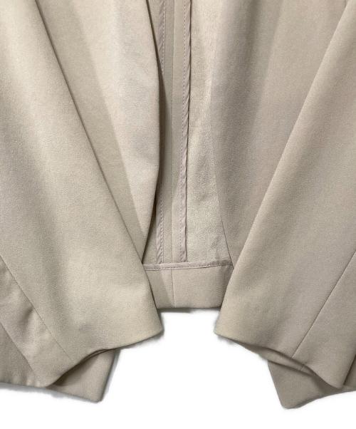 theory luxe（セオリーリュクス）theory luxe (セオリーリュクス) ノーカラージャケット ベージュ サイズ:40の古着・服飾アイテム