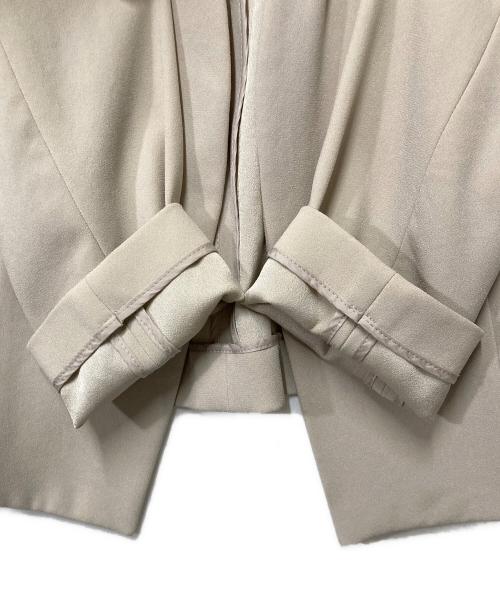 theory luxe（セオリーリュクス）theory luxe (セオリーリュクス) ノーカラージャケット ベージュ サイズ:40の古着・服飾アイテム