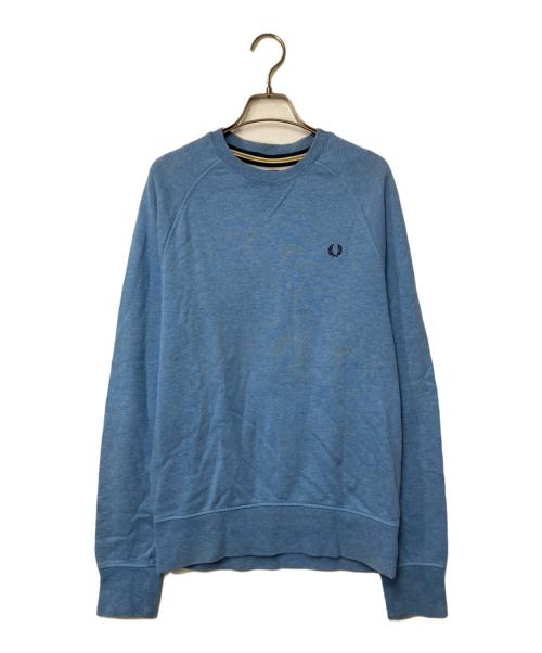 FRED PERRY（フレッドペリー）FRED PERRY (フレッドペリー) ロゴ刺繍クルーネックスウェット スカイブルー サイズ:Sの古着・服飾アイテム