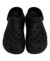 中古・古着 crocs (クロックス) クラッシュ クロッグ ブラック サイズ:M6W8：4500円