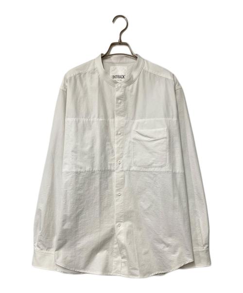 untrack（アントラック）untrack (アントラック) バンドカラーシャツ ホワイト サイズ:Lの古着・服飾アイテム