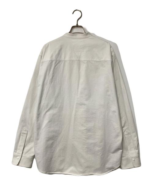 untrack（アントラック）untrack (アントラック) バンドカラーシャツ ホワイト サイズ:Lの古着・服飾アイテム