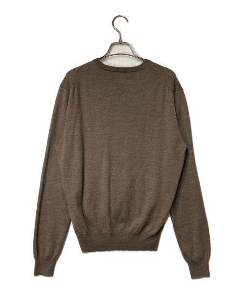 POLO RALPH LAUREN（ポロ・ラルフローレン）POLO RALPH LAUREN (ポロ・ラルフローレン) Vネックウールニット ブラウン サイズ:Ｍの古着・服飾アイテム
