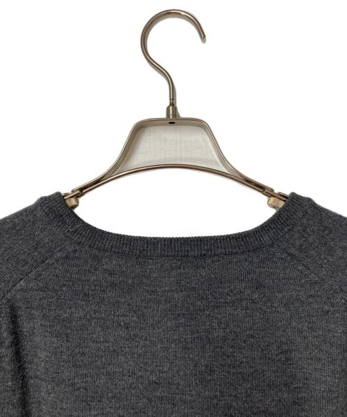 POLO RALPH LAUREN（ポロ・ラルフローレン）POLO RALPH LAUREN (ポロ・ラルフローレン) Vネックウールニット グレー サイズ:Ｍの古着・服飾アイテム