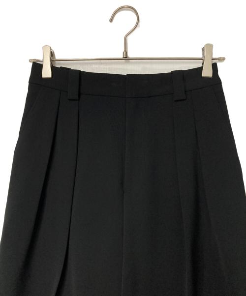 Spick and Span（スピック＆スパン）Spick and Span (スピック＆スパン) ダブルクロス2タックワイドパンツ ブラック サイズ:36の古着・服飾アイテム