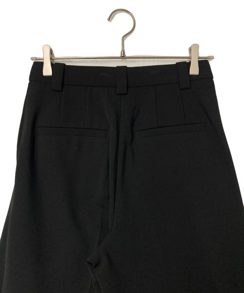 Spick and Span（スピック＆スパン）Spick and Span (スピック＆スパン) ダブルクロス2タックワイドパンツ ブラック サイズ:36の古着・服飾アイテム