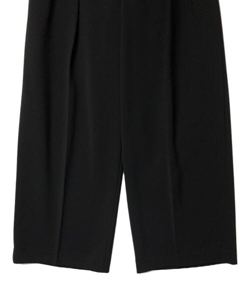 Spick and Span（スピック＆スパン）Spick and Span (スピック＆スパン) ダブルクロス2タックワイドパンツ ブラック サイズ:36の古着・服飾アイテム