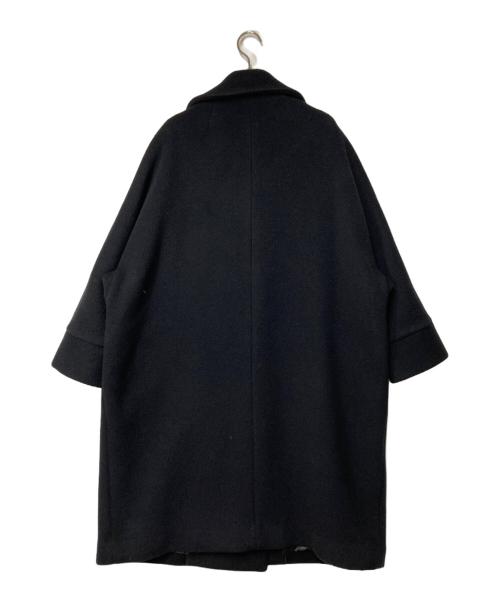 ticca（ティッカ）TICCA (ティッカ) ウールテントコート ブラック サイズ:Fの古着・服飾アイテム