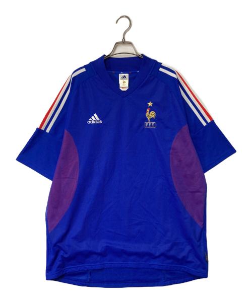 adidas（アディダス）adidas (アディダス) ユニフォームシャツ ブルー サイズ:4XOの古着・服飾アイテム