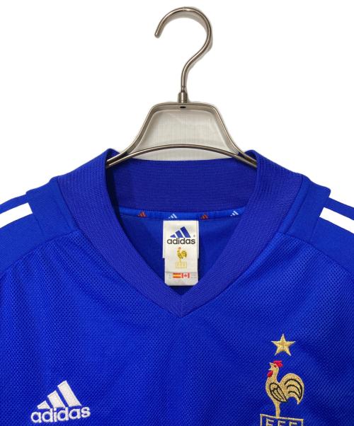 adidas（アディダス）adidas (アディダス) ユニフォームシャツ ブルー サイズ:4XOの古着・服飾アイテム