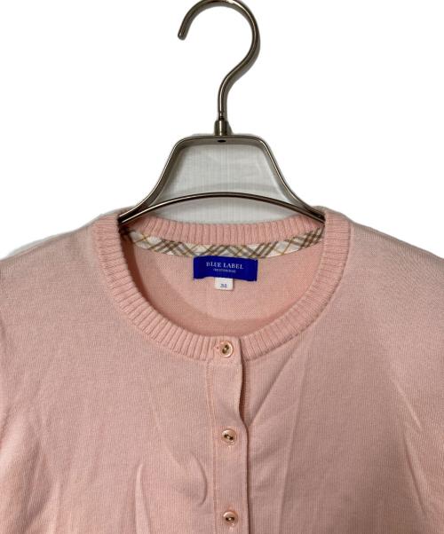 BLUE LABEL CRESTBRIDGE（ブルーレーベルクレストブリッジ）BLUE LABEL CRESTBRIDGE (ブルーレーベルクレストブリッジ) カーディガン ピンク サイズ:38の古着・服飾アイテム