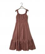 HER LIP TOハーリップトゥ）の古着「Double Bow Summer Long Dress」｜ピンク