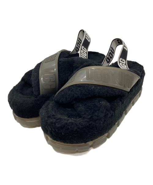 UGG（アグ）UGG (アグ) Fuzzita Clear サンダル ブラック サイズ:USA8/UK6/EU39/JP25の古着・服飾アイテム