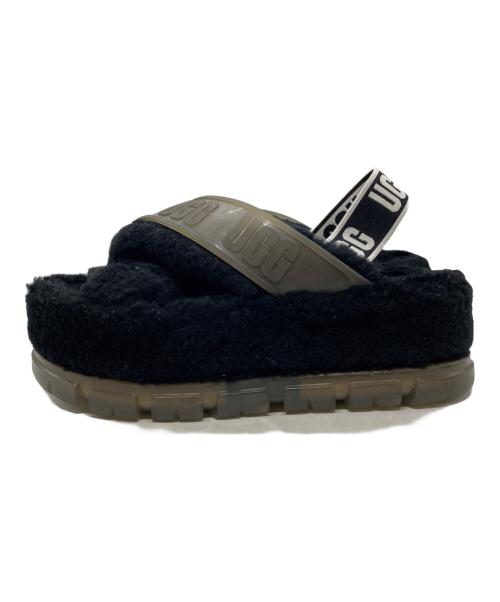 UGG（アグ）UGG (アグ) Fuzzita Clear サンダル ブラック サイズ:USA8/UK6/EU39/JP25の古着・服飾アイテム
