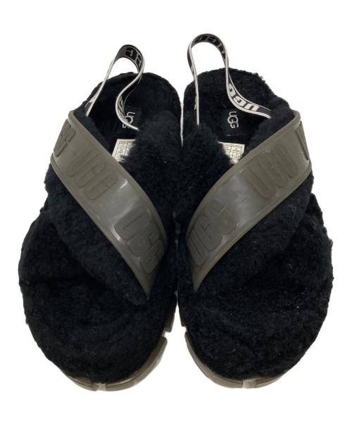 UGG（アグ）UGG (アグ) Fuzzita Clear サンダル ブラック サイズ:USA8/UK6/EU39/JP25の古着・服飾アイテム