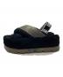 UGG (アグ) Fuzzita Clear サンダル ブラック サイズ:USA8/UK6/EU39/JP25：5000円