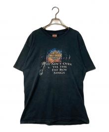 HARLEY-DAVIDSON×Hanes（ハーレーダビッドソン×ヘインズ）の古着「プリントTシャツ」｜ブラック