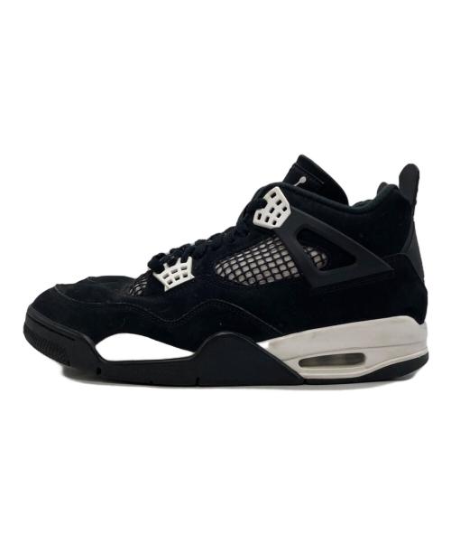 NIKE（ナイキ）NIKE (ナイキ) Air Jordan 4 Retro ブラック サイズ:US9.5/UK8.5/EUR43/cm27.5/BR41/CN275の古着・服飾アイテム