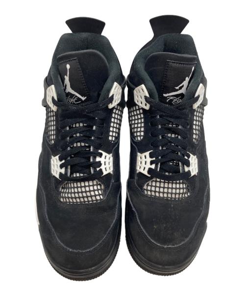 NIKE（ナイキ）NIKE (ナイキ) Air Jordan 4 Retro ブラック サイズ:US9.5/UK8.5/EUR43/cm27.5/BR41/CN275の古着・服飾アイテム