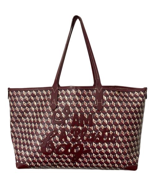 ANYA HINDMARCH（アニヤ・ハインドマーチ）ANYA HINDMARCH (アニヤ・ハインドマーチ) I AM A Plastic Bag トートバッグ レッドの古着・服飾アイテム