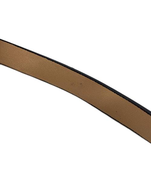 COLE HAAN（コールハーン）COLE HAAN (コールハーン) レザートートバッグ ブラック×ホワイトの古着・服飾アイテム