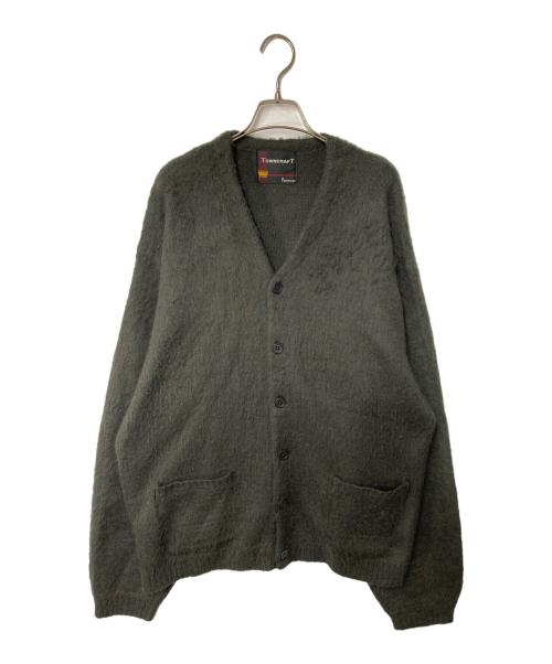 TOWN CRAFT（タウンクラフト）TOWN CRAFT (タウンクラフト) ニットカーディガン オリーブ サイズ:LARGEL(40-42)の古着・服飾アイテム