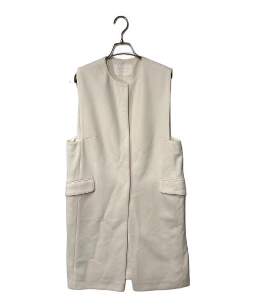 BALLSEY（ボールジィ）BALLSEY (ボールジィ) ドライアムンゼン クルーネックロングジレ ホワイト サイズ:36の古着・服飾アイテム