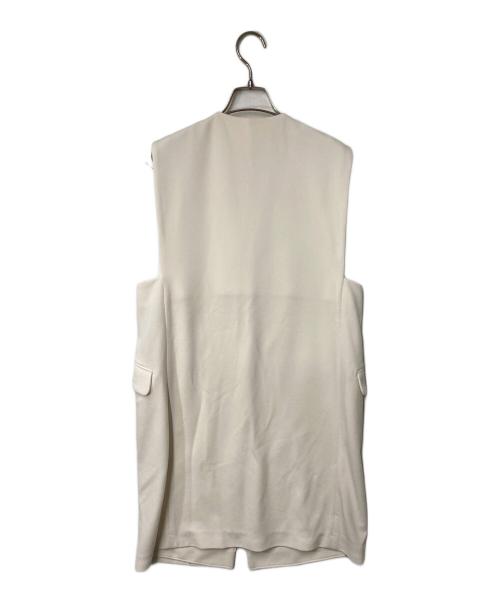 BALLSEY（ボールジィ）BALLSEY (ボールジィ) ドライアムンゼン クルーネックロングジレ ホワイト サイズ:36の古着・服飾アイテム