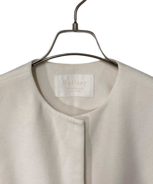 BALLSEY（ボールジィ）BALLSEY (ボールジィ) ドライアムンゼン クルーネックロングジレ ホワイト サイズ:36の古着・服飾アイテム