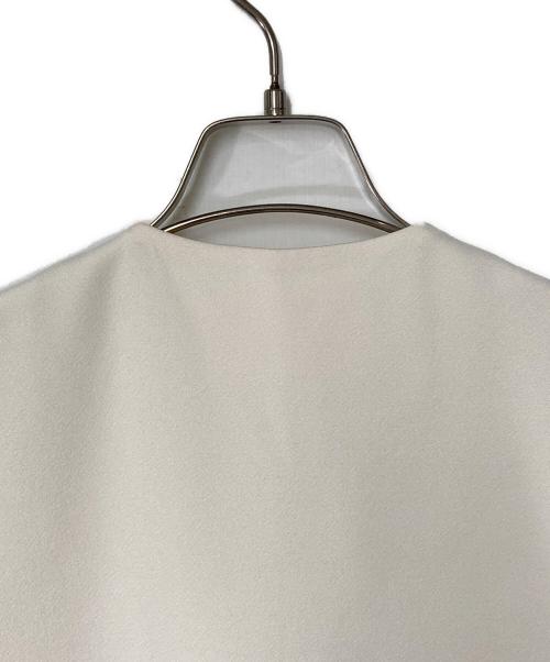 BALLSEY（ボールジィ）BALLSEY (ボールジィ) ドライアムンゼン クルーネックロングジレ ホワイト サイズ:36の古着・服飾アイテム