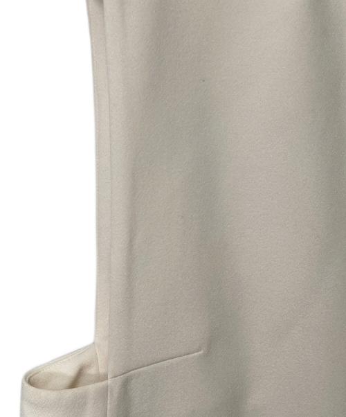BALLSEY（ボールジィ）BALLSEY (ボールジィ) ドライアムンゼン クルーネックロングジレ ホワイト サイズ:36の古着・服飾アイテム