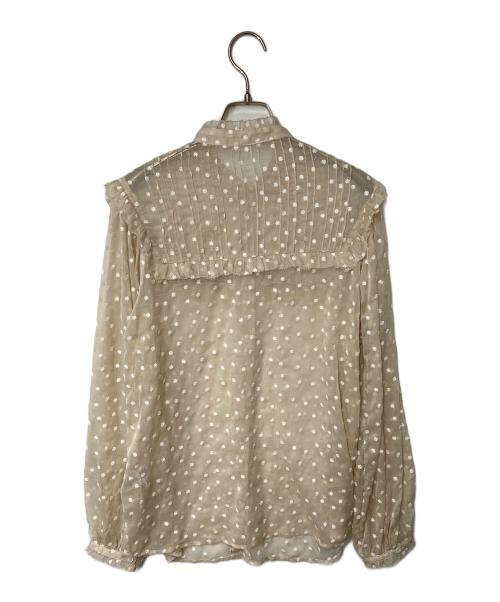 IENA（イエナ）IENA (イエナ) 楊柳フリルピンタックブラウス ベージュ サイズ:Freeの古着・服飾アイテム
