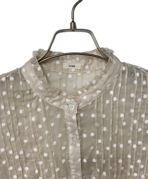 IENA（イエナ）IENA (イエナ) 楊柳フリルピンタックブラウス ベージュ サイズ:Freeの古着・服飾アイテム