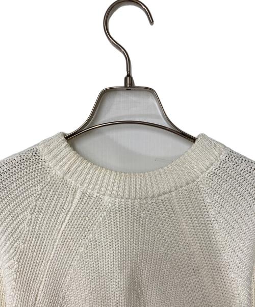 MACPHEE（マカフィー）MACPHEE (マカフィー) ギマコットン クルーネックプルオーバー ホワイト サイズ:Sの古着・服飾アイテム