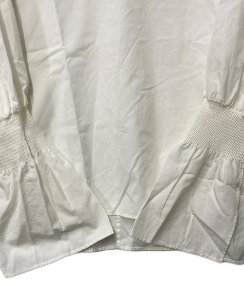 IENA（イエナ）IENA (イエナ) ノーカラーシャーリングブラウス ホワイト サイズ:Freeの古着・服飾アイテム