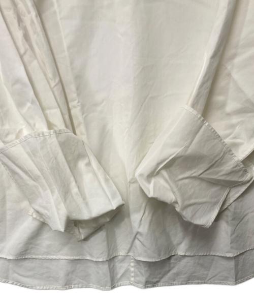 IENA（イエナ）IENA (イエナ) ノーカラーシャーリングブラウス ホワイト サイズ:Freeの古着・服飾アイテム