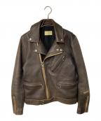 CANTATEカンタータ）の古着「British Leather JKT」｜ブラウン