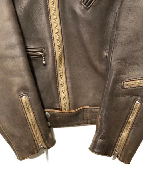 CANTATE（カンタータ）CANTATE (カンタータ) British Leather JKT ブラウン サイズ:46の古着・服飾アイテム
