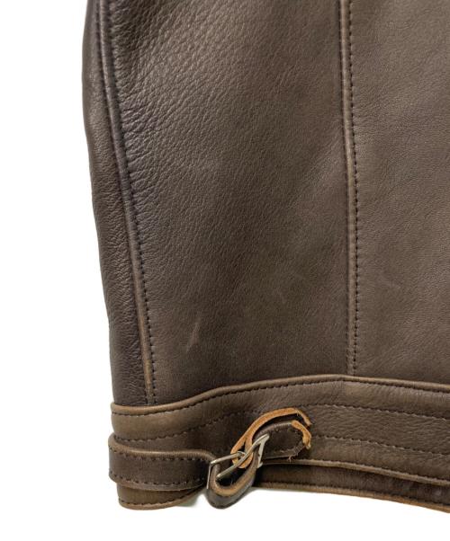 CANTATE（カンタータ）CANTATE (カンタータ) British Leather JKT ブラウン サイズ:46の古着・服飾アイテム