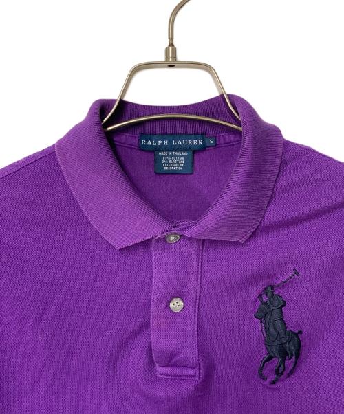 POLO RALPH LAUREN（ポロ・ラルフローレン）POLO RALPH LAUREN (ポロ・ラルフローレン) ビッグポニーポロシャツ パープル サイズ:Sの古着・服飾アイテム