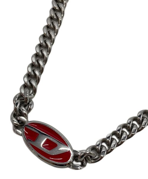 DIESEL（ディーゼル）DIESEL (ディーゼル) Red Enamel Chain Necklace 