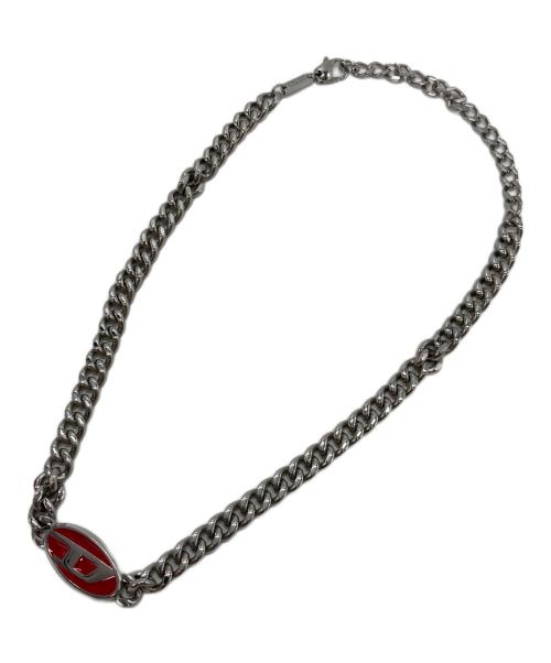 DIESEL（ディーゼル）DIESEL (ディーゼル) Red Enamel Chain Necklace 